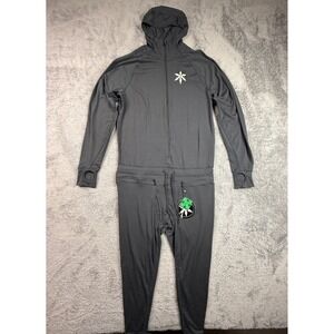Airblaster NEW Classic Ninja Suit M Black One Piece Hooded Base Layer Outdoor
